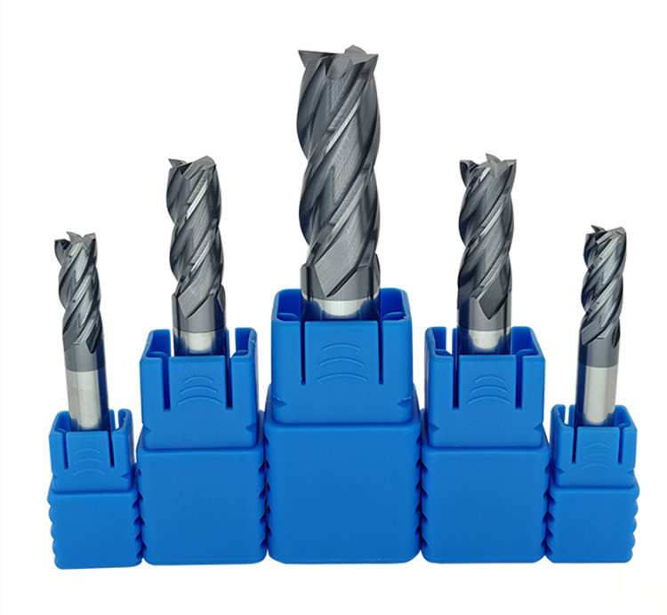 High Quality AlTiN HRC 45 End Mill Bits For Steel